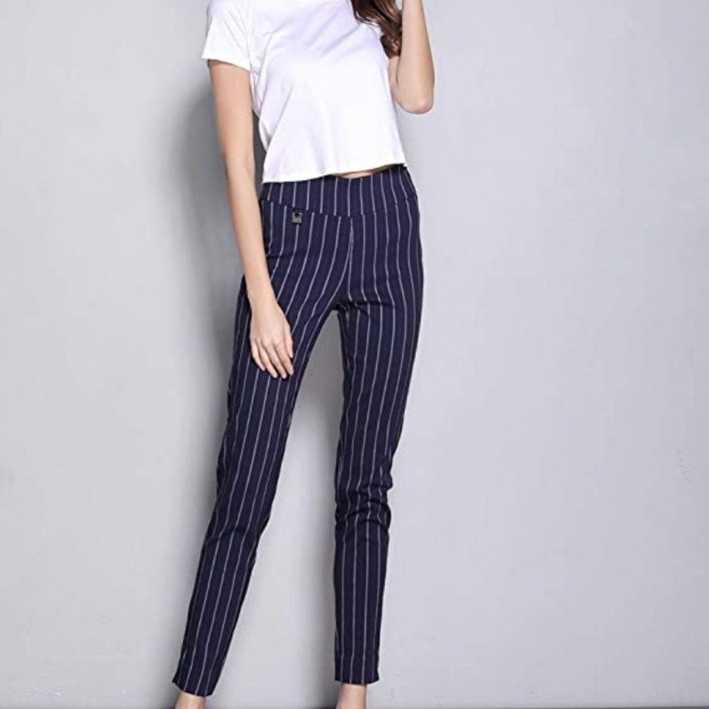 NEW Navy Pinstripe Pants
